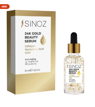 SINOZ 24K Gold Serum | Hydrating & Nourishing Facial Care