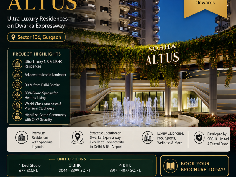 Sobha Altus Gurgaon | Premium Luxury Flats in Sector 106 Dwarka Expressway
