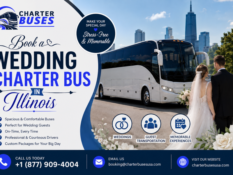 Best Weeding Charter Bus Rental Services in Illinois, USA