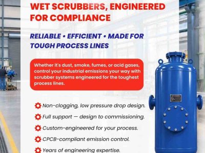 Wet Scrubber Manufacturers in Chennai | Industrial Emission Control