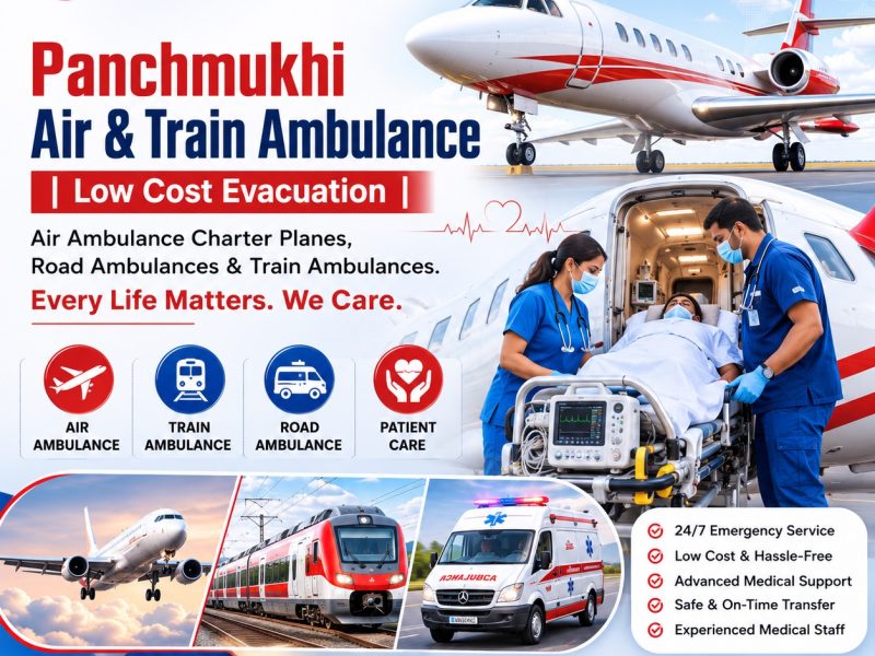 Panchmukhi Low Cost Air Ambulance in Ernakulam- Continuous Patient Monitoring