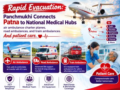 Panchmukhi Air Ambulance in Patna- Your Health, Our Priority