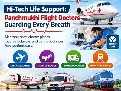 Panchmukhi Air Ambulance Services from Kolkata- well coordinated medical transport