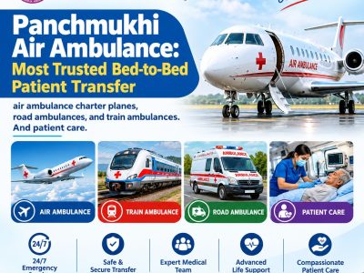 Panchmukhi Affordable Air Ambulance in Varanasi- Fast Emergency Evacuation