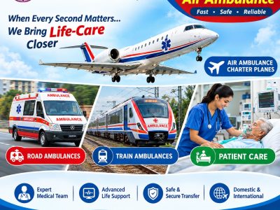 Panchmukhi Hi Tech Air Ambulance in Patna- Safe Medical Journey expected