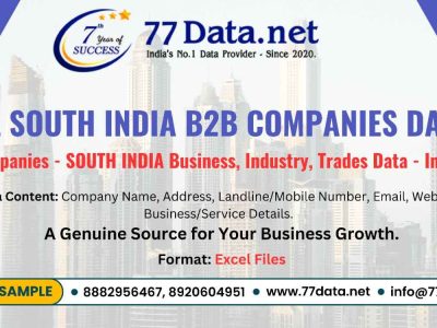 Get Verified List of 2 Lac+ Companies in South India with Free Sample