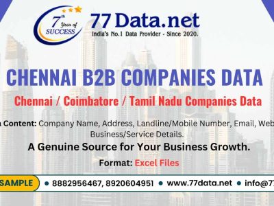 Get Verified List of 4000+ Companies in Chennai with Free Sample
