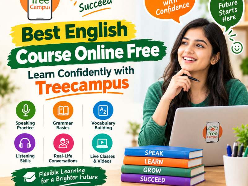 Best English Speaking Course Online Free – Start Learning with Treecampus