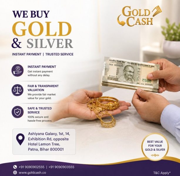 Sell Gold for Cash in Patna - Gold Cash Limited