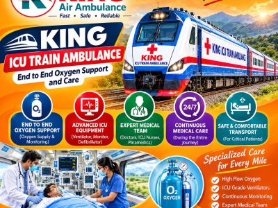 King Train Ambulance Services in Varanasi- Hospital Transfer Assistance on time