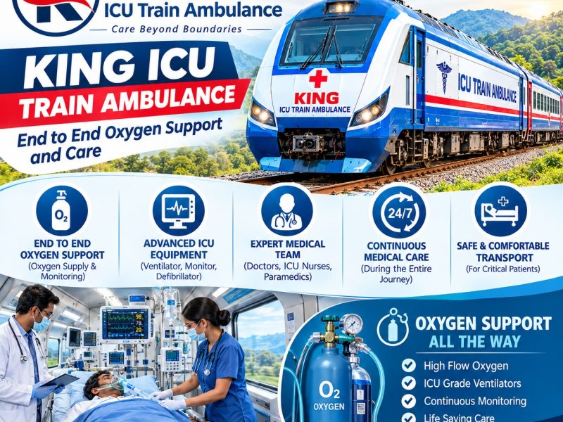 King Affordable Train Ambulance in Siliguri- Expert Medical Coordination