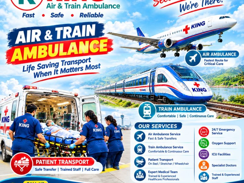King Best Patient Shifting Ambulance in Silchar- book for Intercity Medical Transfer