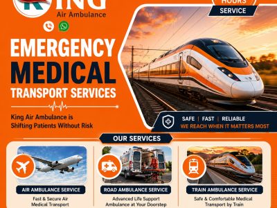 King Train Ambulance in Guwahati- emergency repatriation on time