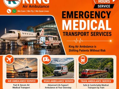 King Train Ambulance in Kolkata- Affordable Service for Long-Distance Transfer