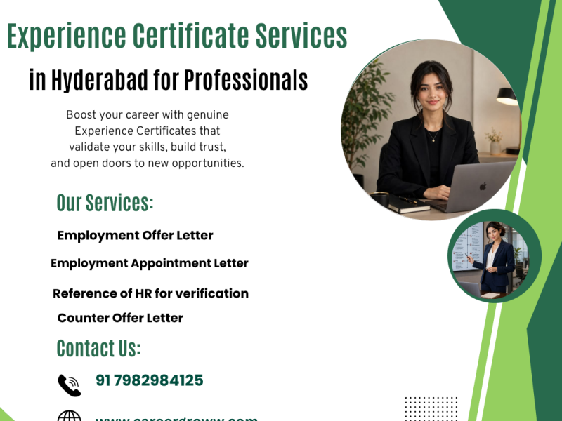 Experience Certificate and Career Document Support Hyderabad