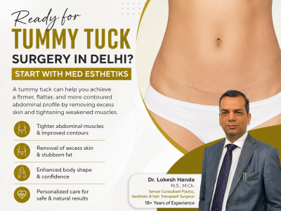 Considering Tummy Tuck Surgery in Delhi? Meet Med Esthetiks