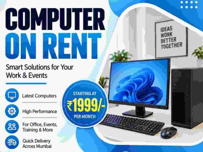 computer on rent at Rs 1999/- Mumbai, Vashi, Navimumbai