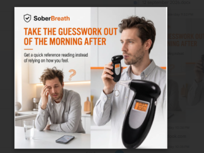 Can Sober Breath detect alcohol?