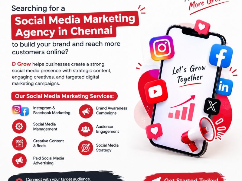 Social Media Marketing Agency Near Valasaravakkam | DGrow Marketing