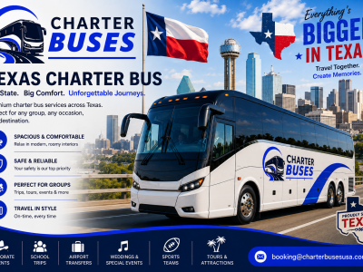 Book a Texas Charter Bus with Extra Discount