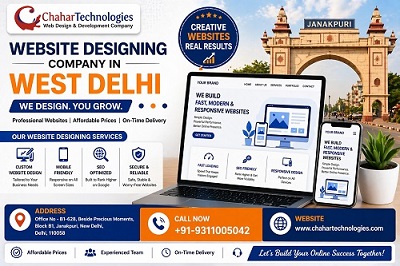 Custom Website Design Company in West Delhi | Chahar Technologies