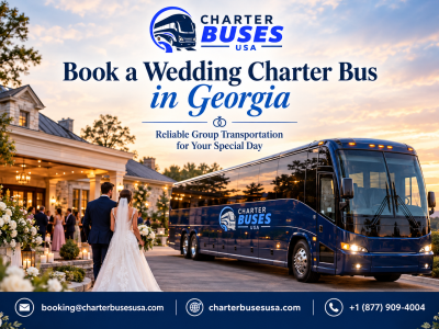 Reserve a Wedding Charter Bus Rental in Georgia, USA