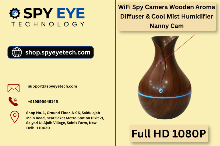 Aroma Diffuser Camera with 1080p HD Live View
