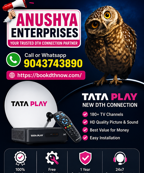 Tata Play New DTH Connection in Kallakurichi | 9043743890