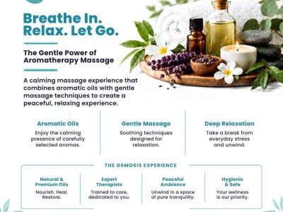 Aromatherapy Massage for Relaxation at Osmosis Spa