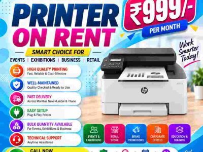 printer on rent at Rs 999/- Mumbai, Vashi, Navimumbai