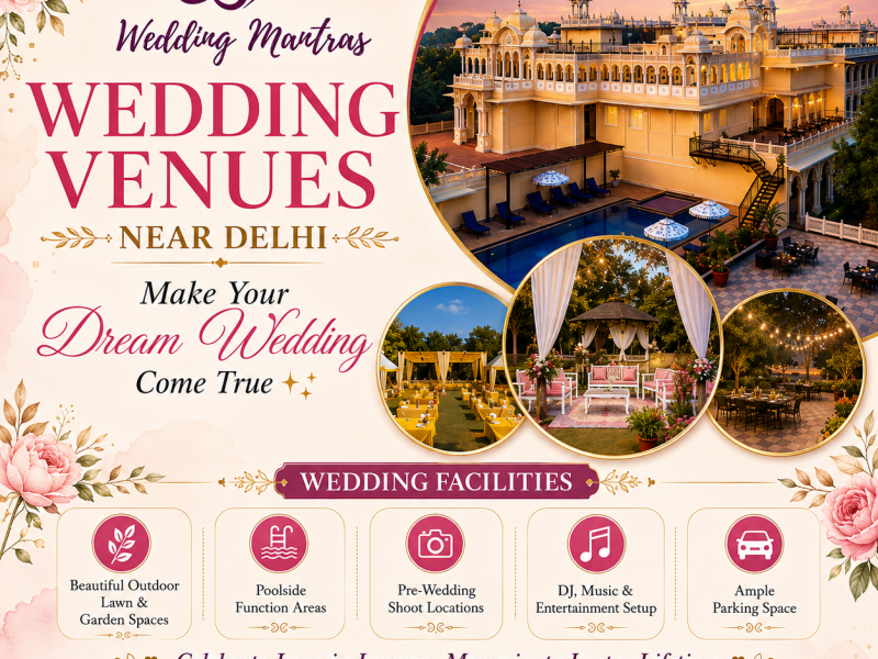 Destination Wedding Venues Near Delhi – Make Every Moment Extraordinary